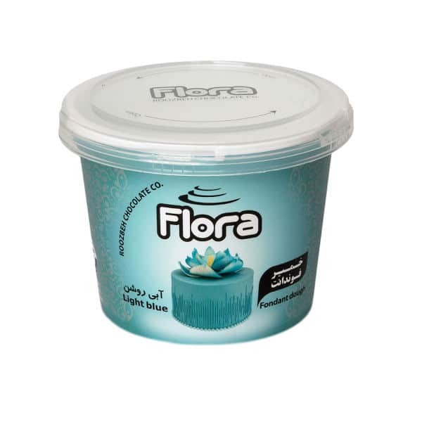 خمیر فوندانت آبی روشن فلورا