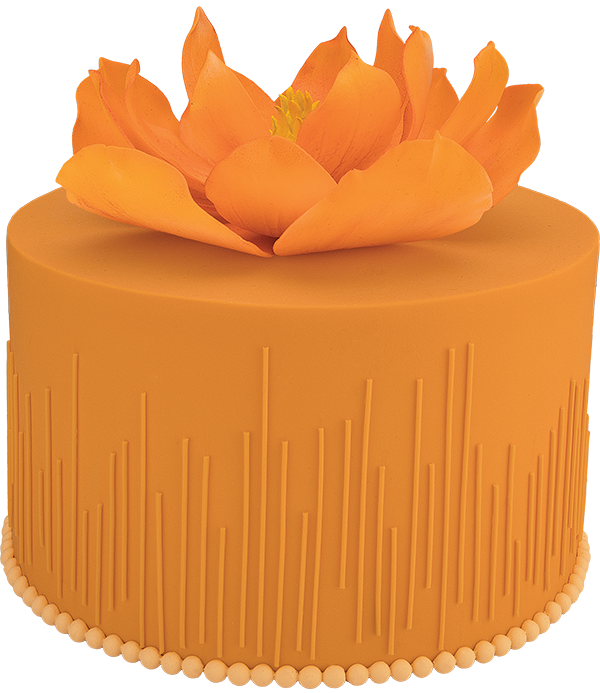 خمیر فوندانت نارنجی فلورا - Image 2