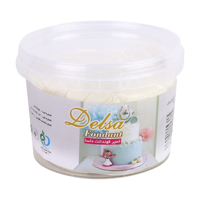 خمیر فوندانت سفید دلسا