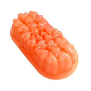 قالب ژله پلاستیکی کیکس قلبی