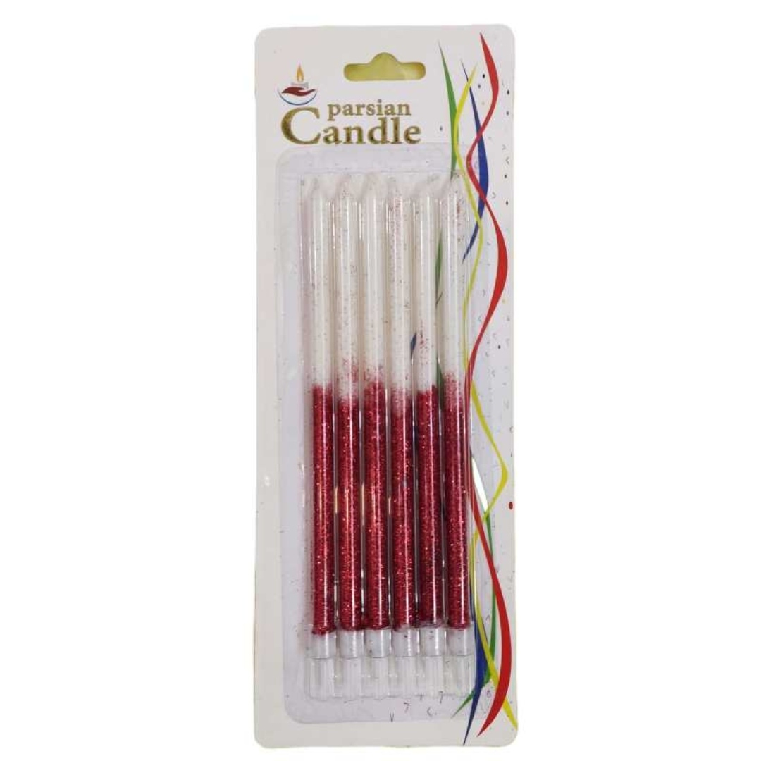 شمع مدادی زرشکی بلند