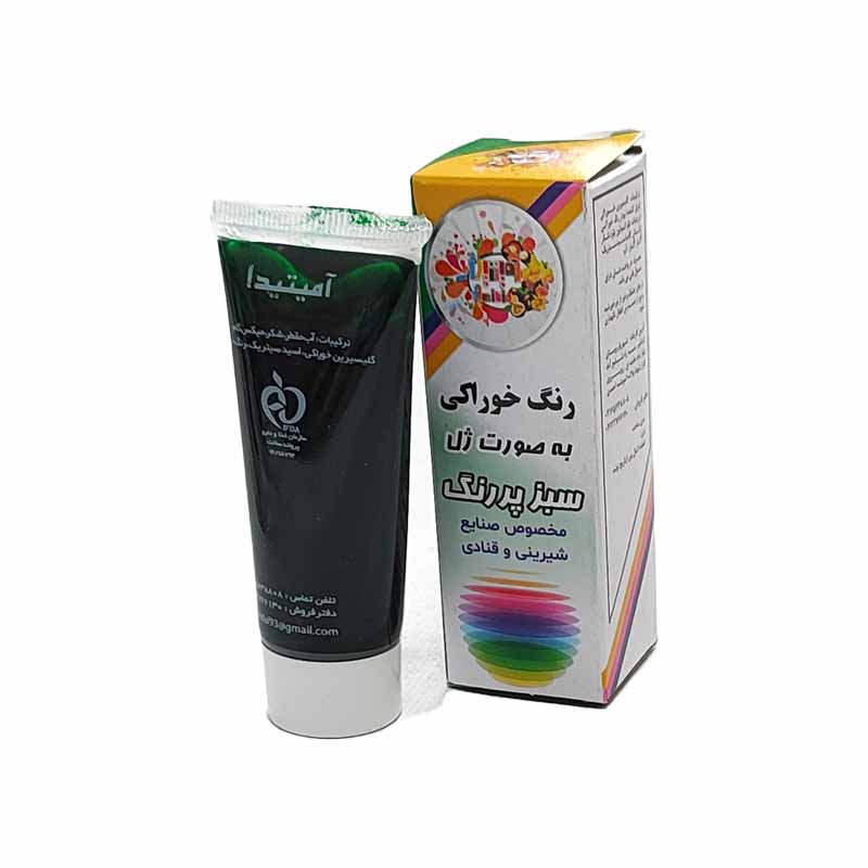 رنگ ژله ای سبز پر رنگ آمیتیدا