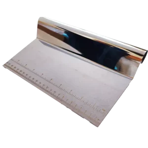 کاردک خامه کشی خم استیل مدرج 25 سانتی